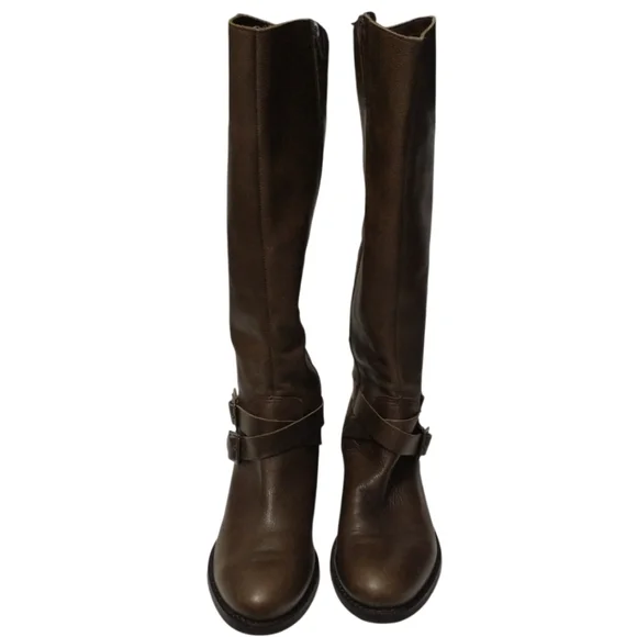 Matisse Brown Leather Round-Toe, Side Zipper Closure Women's Boots. Size-8.5 - Picture 6 of 16
